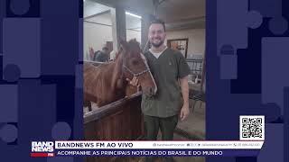 Saiba como foi a chegada do cavalo Caramelo ao hospital [upl. by Elyk]