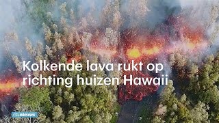 Heftig beeld uitbarsting vulkaan Hawaii Je hoort de explosies  RTL NIEUWS [upl. by Lorens]