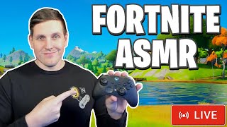 Live ASMR Fortnite With Subscribers Whispered  Controller Sounds [upl. by Garrard]