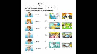 Cambridge Exam for Movers Test 3 Listening part 3 [upl. by Verda583]