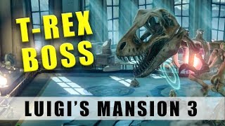 Luigis Mansion 3 TRex boss  How to beat the Floor 9 dinosaur skeleton boss [upl. by Afinom835]