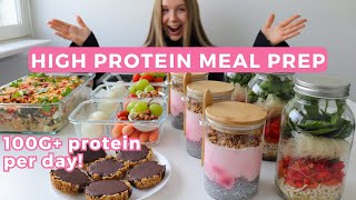 Easy Healthy amp High protein Meal Prep  100G protein per day [upl. by Lirrehs377]