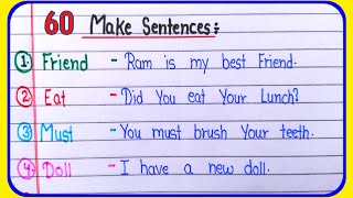 Make sentences in English From 60 words  How to make sentences  Make sentences  part 79 [upl. by Ahtabbat886]