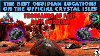 The Best Obsidian Locations in the Crystal Isles Map [upl. by Perry]