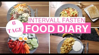 6 TAGE INTERVALLFASTEN FOOD DIARY MAXIMAL 1600 KALORIEN 177 Fräulein jasmin [upl. by Rodmur]