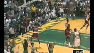 1993 WCSF  Sonics vs Rockets Game 1 highlights [upl. by Jobe]