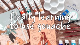 Unboxing gouache art kit by Sibylline Meynet x Mossery [upl. by Giliane892]