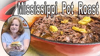 MISSISSIPPI POT ROAST IN THE OVEN RECIPE  COOK WITH ME  6 INGREDIENTS  WHATS FOR DINNER [upl. by Kat]