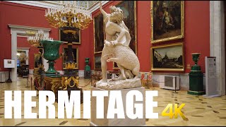 Hermitage Museum walking tour 4k 60fps  Saint Petersburg Russia [upl. by Coop742]