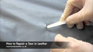 How to Repairing a Tear in Leather [upl. by Kuehnel]