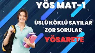 YÖS MATEMATİK 1  ÜSLÜ  KAREKÖK ZOR SORU ÇÖZÜMÜ  YÖS 2024 [upl. by Ihtak]