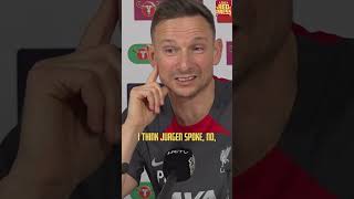 Pep Lijnders gives Liverpool injury update ahead of Carabao Cup Final carabaocup liverpool livch [upl. by Hcelemile]