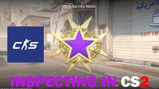 Inspecting the Rare 2015 Purple Service Medal in CS2 [upl. by Erbma509]