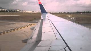 ADB izmir adnan menderes havaalani kalkis take off airplane boenig 737 sunexpress turbulence [upl. by Nwahsaj]