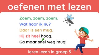 Oefenen met lezen  groep 3  Ik leer lezen voor kinderen  Dutch Vocabulary [upl. by Esilenna]