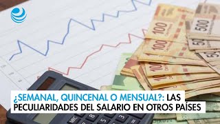 ¿Semanal quincenal o mensual Las peculiaridades del salario en otros países y en México [upl. by Augie]