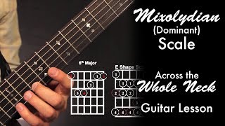 Mixolydian Dominant Scale Whole Neck [upl. by Nidla215]