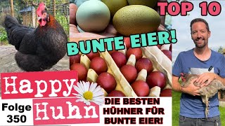 Die besten Hühnerrassen für bunte Eier Araucana Marans Silverudds Ischler Zwerge HAPPY HUHN E350 [upl. by Miarzim306]