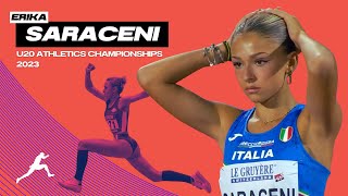 Italian SENSATION Erika Saraceni 🇮🇹  U20 Athletics Championships 2023 triple Jump [upl. by Seibold]