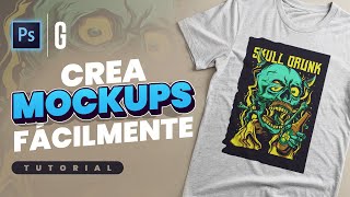 Photoshop Tutorial  Crea MOCKUPS FÁCILMENTE con esta Técnica  Create TShirt Mockup EASILY [upl. by Evelin]