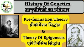 History of Genetics आनुवंशिकी का इतिहास  Preformation theory amp Theory of Epigenesis genetics [upl. by Euqinomahs619]