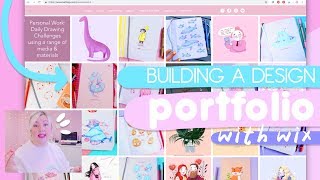 HOW I BUILT MY GRAPHIC DESIGN PORTFOLIO WITH WIX  ad [upl. by Negiam99]