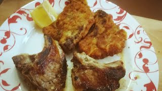 Costolette di agnello  alla piastra e fritte Vino consigliato Rosso del Vicariato [upl. by Ednargel]