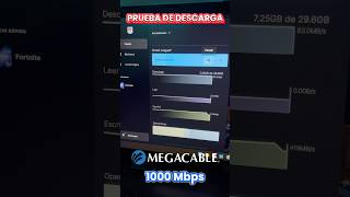 Megacable 1000 Megas  Prueba de descarga [upl. by Bidget]