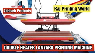 Lanyard Printing Machine  ID Card Ribbon printing sublimation lanyards [upl. by Aerda552]