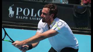 AO 22 Gulbis struggles in qualifying [upl. by Eintruoc]