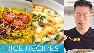 3 tasty rice recipes that are SURPRICEINGLY easy to make [upl. by Ahsatniuq]