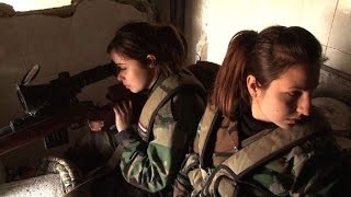 Mujeres letales en el ejército sirio [upl. by Georgia]