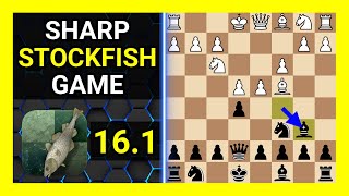 Sharp Stockfish 161 Chess Game Italian Game Classical Variation Center Holding [upl. by Gunther277]