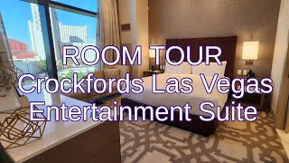 Room Tour Entertainment Suite  Crockfords Las Vegas [upl. by Helmer]