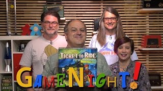 Ticket to Ride First Journey  GameNight Se4 Ep18  How to Play and Playthrough [upl. by Jemie]