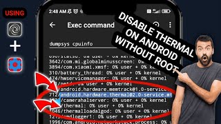 HOW TO DISABLE THERMAL ON ANDROID WITHOUT ROOT  USING BREVENT amp SETEDIT VIA ADB [upl. by Yusem707]