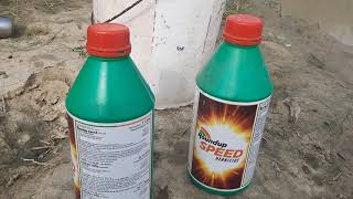 ROUNDUP HERBICIDE HOW TO USE IN HINDI [upl. by Sillaw]