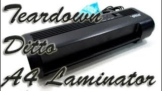 Teardown Ditto A4 Laminator [upl. by Nalyac]