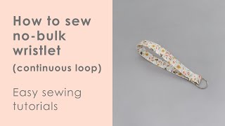 How to sew wristlet keychain  NO BULK [upl. by Nelyaw]