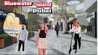 bluewater island dubai  dubai 4k video  walking tour [upl. by Ditzel]