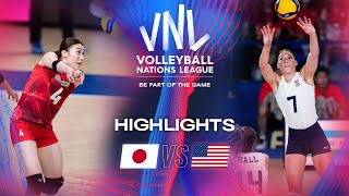 🇯🇵 JPN vs 🇺🇸 USA  Highlights  Week 3  Womens VNL 2024 [upl. by Heller]