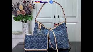 Louis Vuitton CarryAll MM M46855 Denim Blue [upl. by Diva]