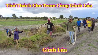 Linh Philip  Thử Thách Gánh Lúa Cùng Anh Em Trong Farm Cùng Đôi Quang Gánh Của Người Việt Nam [upl. by Scevor]