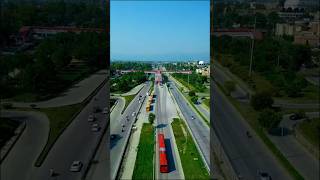 Red bus top view islamabadview redbus islamabadstreetview [upl. by Offen]