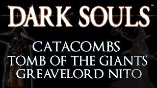 Detonado Dark Souls 25  Guia Classe Sorcerer  Catacombs Tomb Of Giants e Gravelord Nito [upl. by Rozek593]