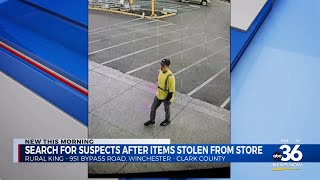 Search for suspects after items stolen from store in Clark County [upl. by Naerad]