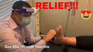 Plantar Fasciitis Treatment Scraping Chiropractic Adjustments KT Taping amp Exercises Dr Petty [upl. by Grim]