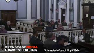 Schenectady City Council Meeting September 23 2024 [upl. by Don]