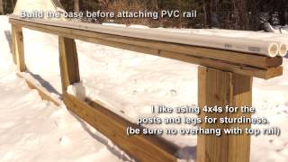 PVC Pipe Terrain Park Rail  DIY [upl. by Allbee819]