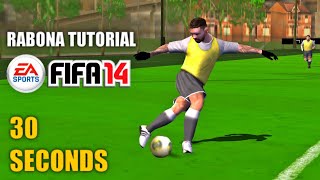 HOW TO DO A RABONA ON FIFA 14 PSP [upl. by Annasor]